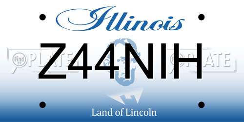 Z44NIH Illinois License Plate