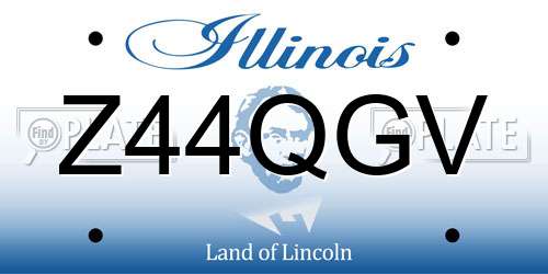 Z44QGV Illinois License Plate