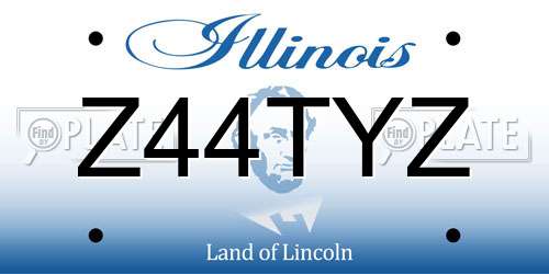 Z44TYZ Illinois License Plate