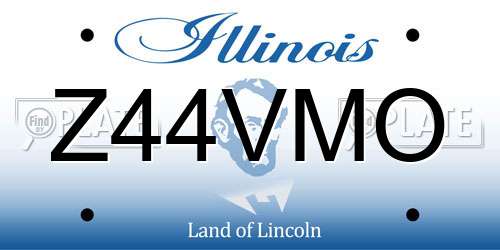 Z44VMO Illinois License Plate