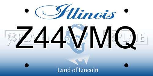 Z44VMQ Illinois License Plate