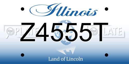Z4555T Illinois License Plate