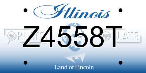 Z4558T Illinois License Plate