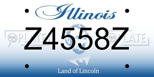 Z4558Z Illinois License Plate