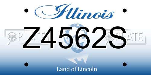 Z4562S Illinois License Plate