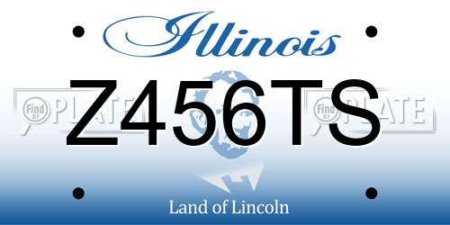 Z456TS Illinois License Plate