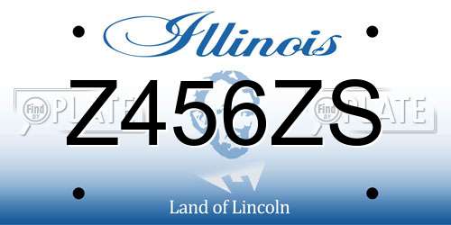 Z456ZS Illinois License Plate