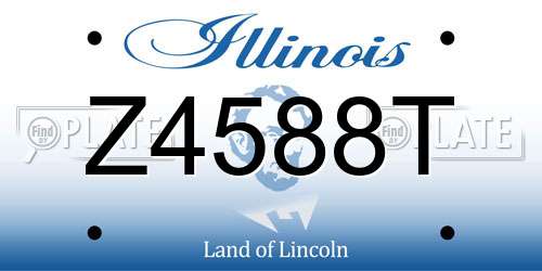 Z4588T Illinois License Plate