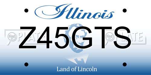 Z45GTS Illinois License Plate