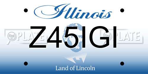 Z45IGI Illinois License Plate