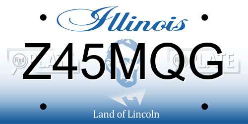 Z45MQG Illinois License Plate