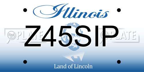 Z45SIP Illinois License Plate