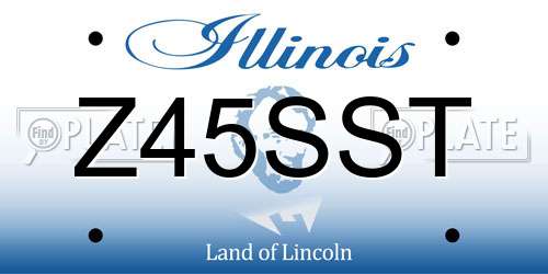Z45SST Illinois License Plate