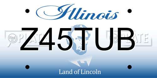 Z45TUB Illinois License Plate