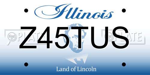 Z45TUS Illinois License Plate