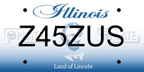 Z45ZUS Illinois License Plate