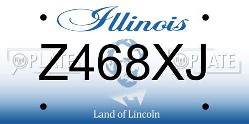 Z468XJ Illinois License Plate