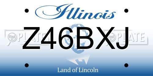 Z46BXJ Illinois License Plate