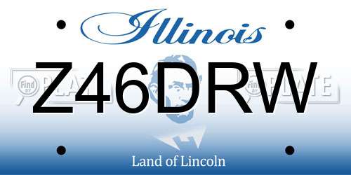 Z46DRW Illinois License Plate