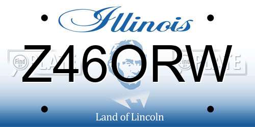 Z46ORW Illinois License Plate