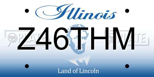 Z46THM Illinois License Plate