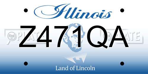 Z471QA Illinois License Plate