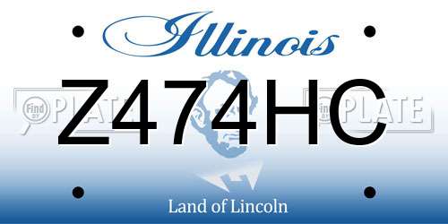 Z474HC Illinois License Plate