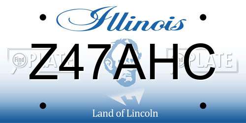 Z47AHC Illinois License Plate