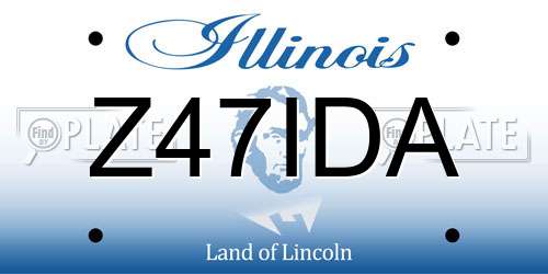Z47IDA Illinois License Plate