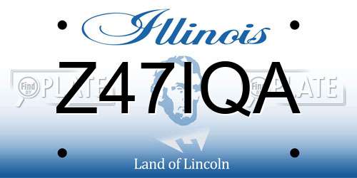 Z47IQA Illinois License Plate