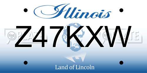 Z47KXW Illinois License Plate