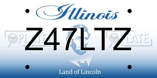 Z47LTZ Illinois License Plate