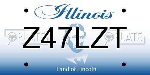 Z47LZT Illinois License Plate