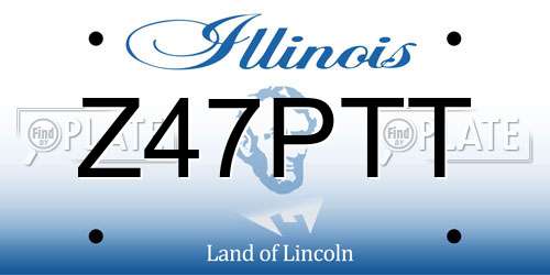 Z47PTT Illinois License Plate