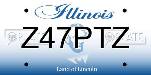 Z47PTZ Illinois License Plate
