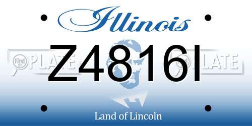Z4816I Illinois License Plate