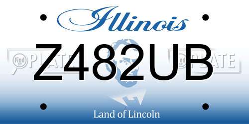 Z482UB Illinois License Plate