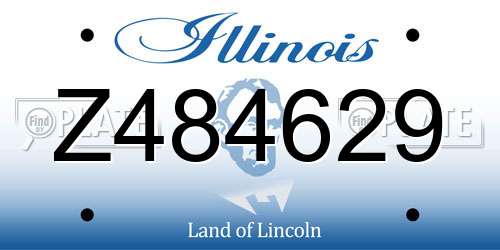 Z484629 Illinois License Plate