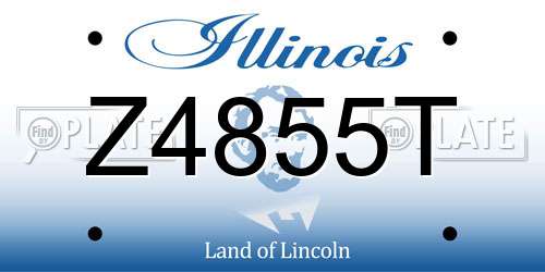 Z4855T Illinois License Plate