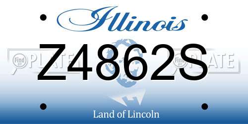Z4862S Illinois License Plate