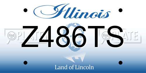 Z486TS Illinois License Plate