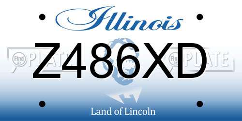Z486XD Illinois License Plate