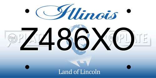 Z486XO Illinois License Plate