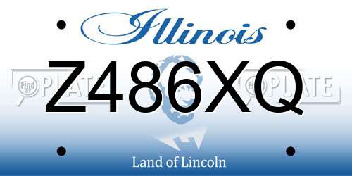 Z486XQ Illinois License Plate