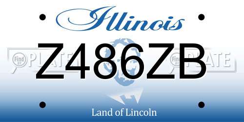 Z486ZB Illinois License Plate