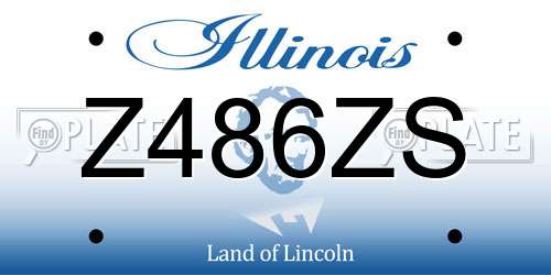 Z486ZS Illinois License Plate