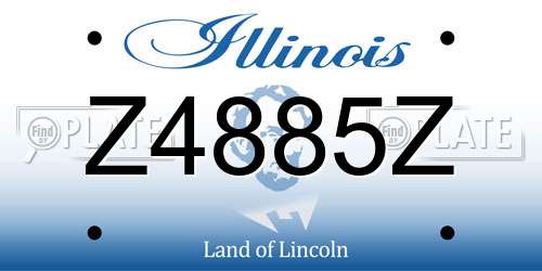 Z4885Z Illinois License Plate