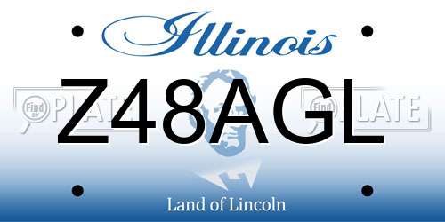 Z48AGL Illinois License Plate