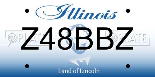 Z48BBZ Illinois License Plate