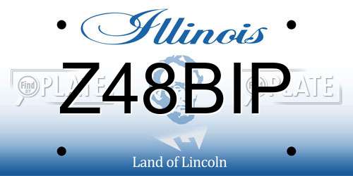 Z48BIP Illinois License Plate